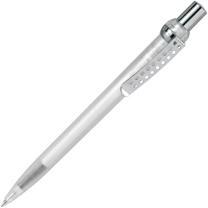 Пластиковые ручки с логотипом модели LINN FROST - пример.